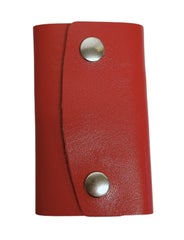 Punainen lyhyt avainkotelo 3 lenkill&auml;