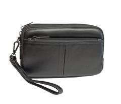 Nahkainen rannelaukku miehelle