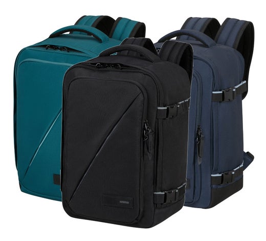 Reppu istuimen alle lentokoneessa