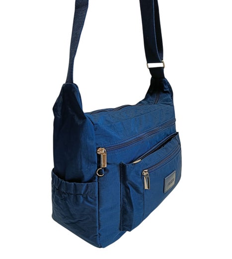 Kankainen olkalaukku, Nabo 1657, tummansininen